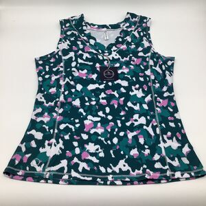 The Bubble Womens Emily‎ Tank Top Green Size Medium NWT